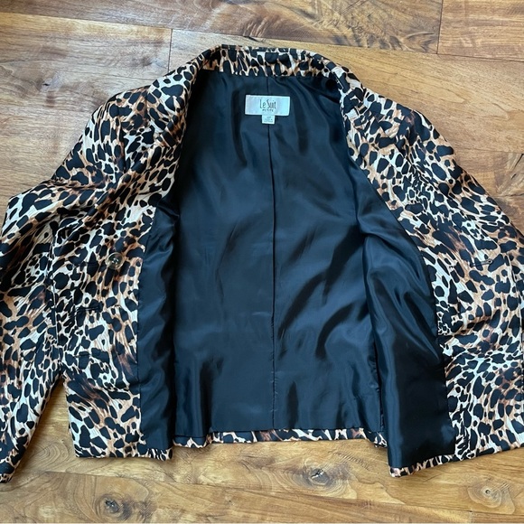 Vintage Leopard Print Double Breasted Blazer - Picture 5 of 11